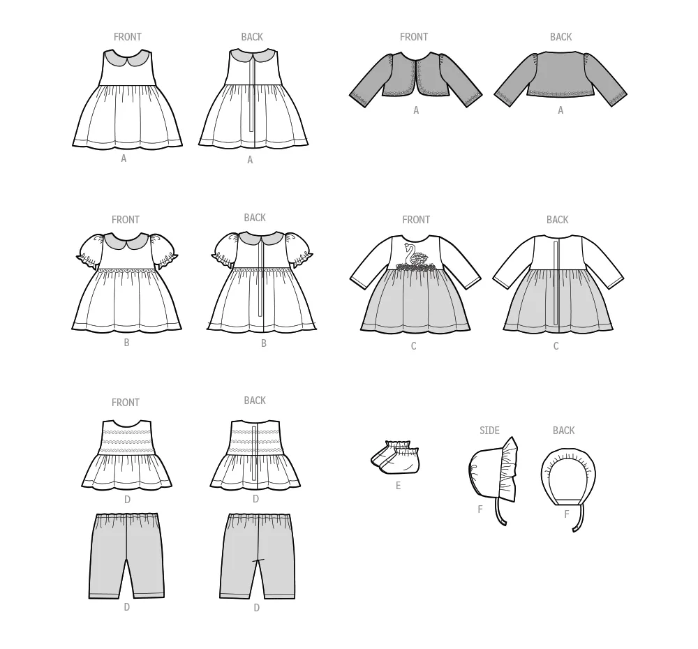 Simplicity pattern 9660 Baby Doll Clothes