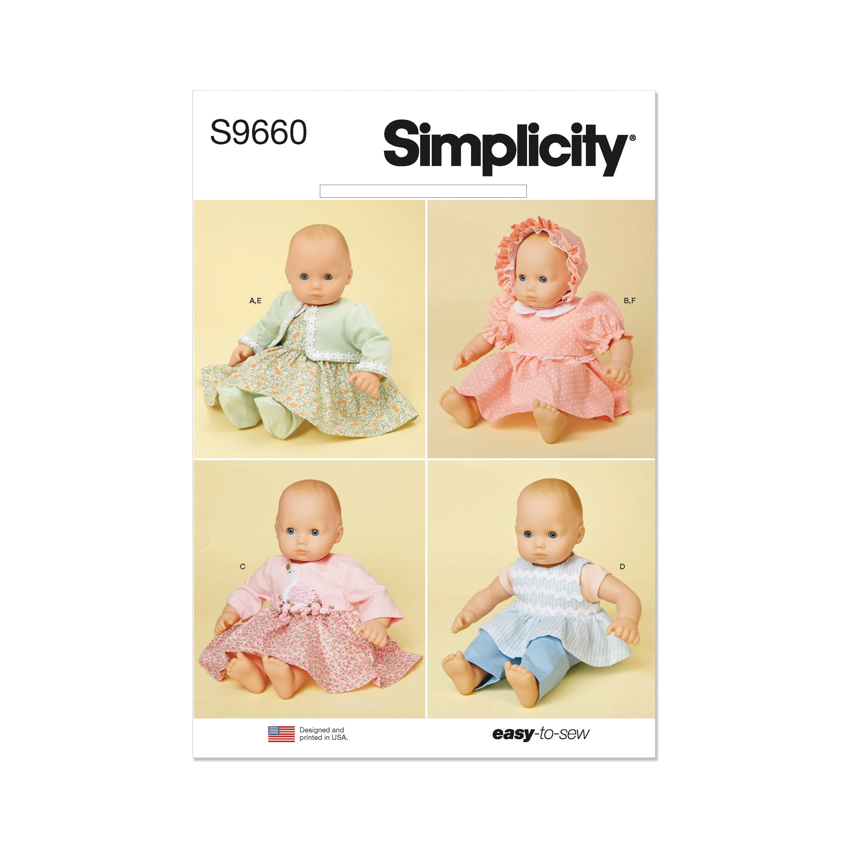 Simplicity pattern 9660 Baby Doll Clothes