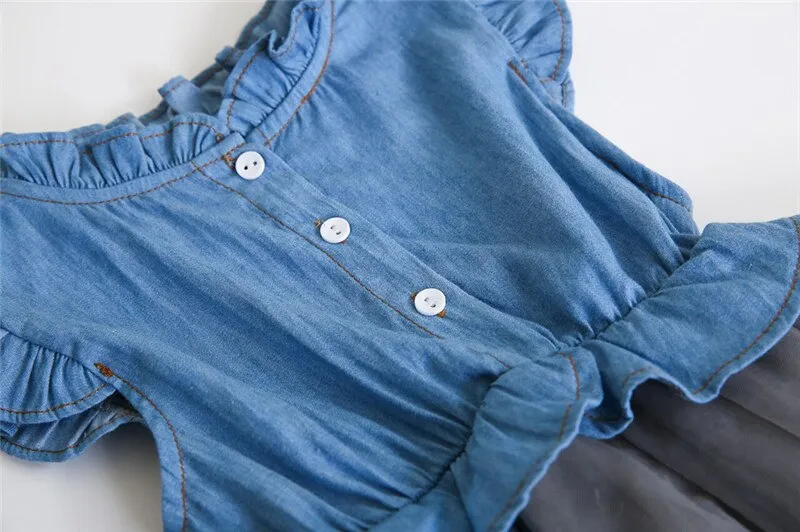 Sleeveless Denim Summer Dress