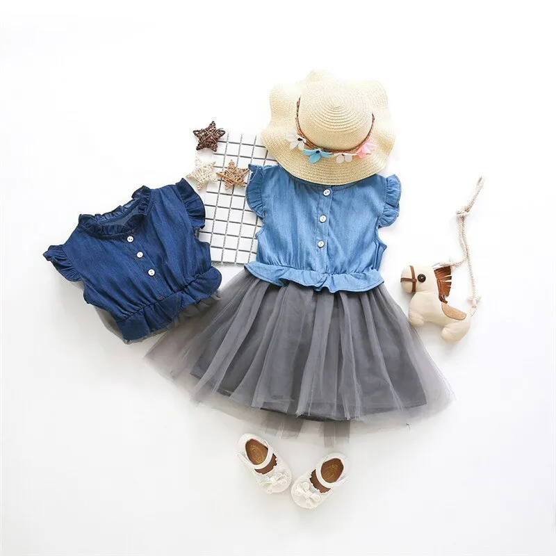Sleeveless Denim Summer Dress