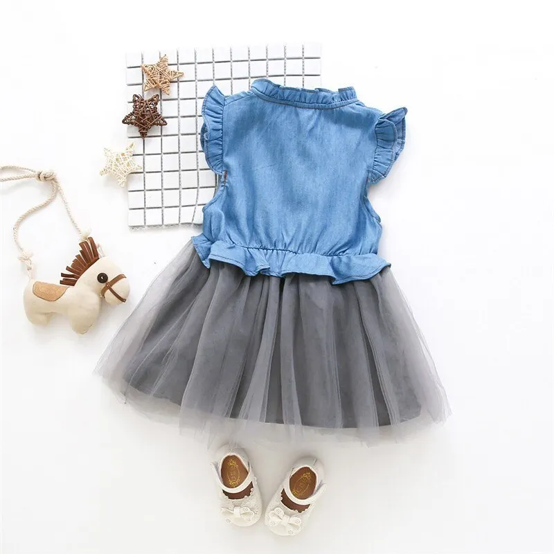 Sleeveless Denim Summer Dress
