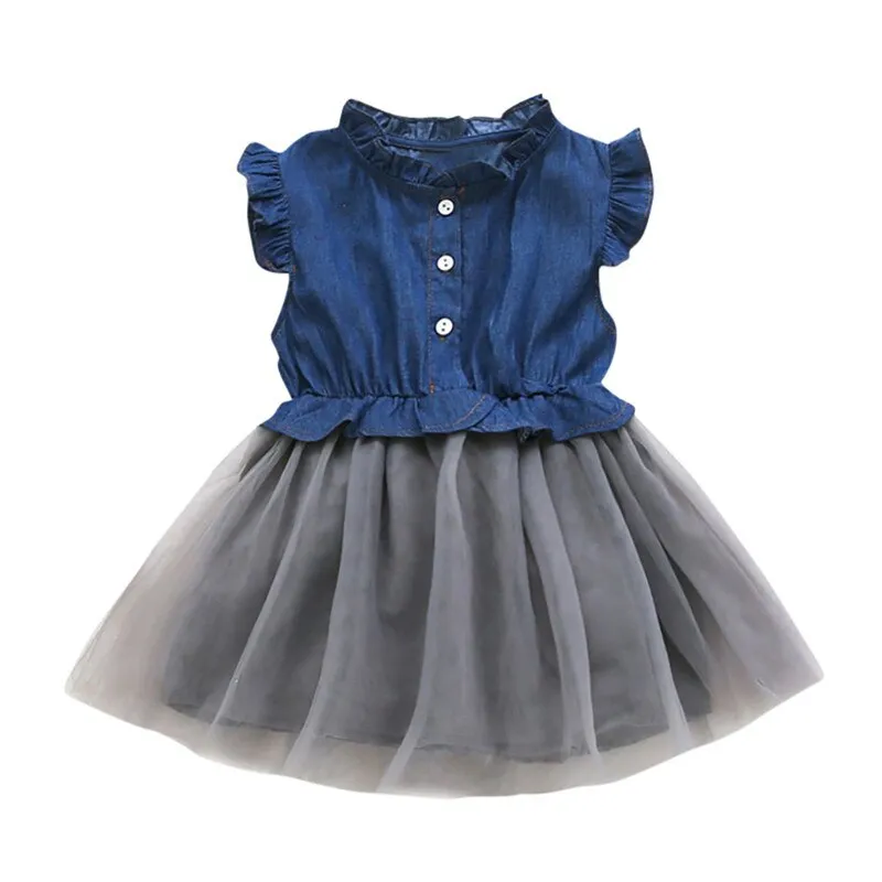 Sleeveless Denim Summer Dress