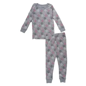 SMILEY FACE TWO PIECE PJS