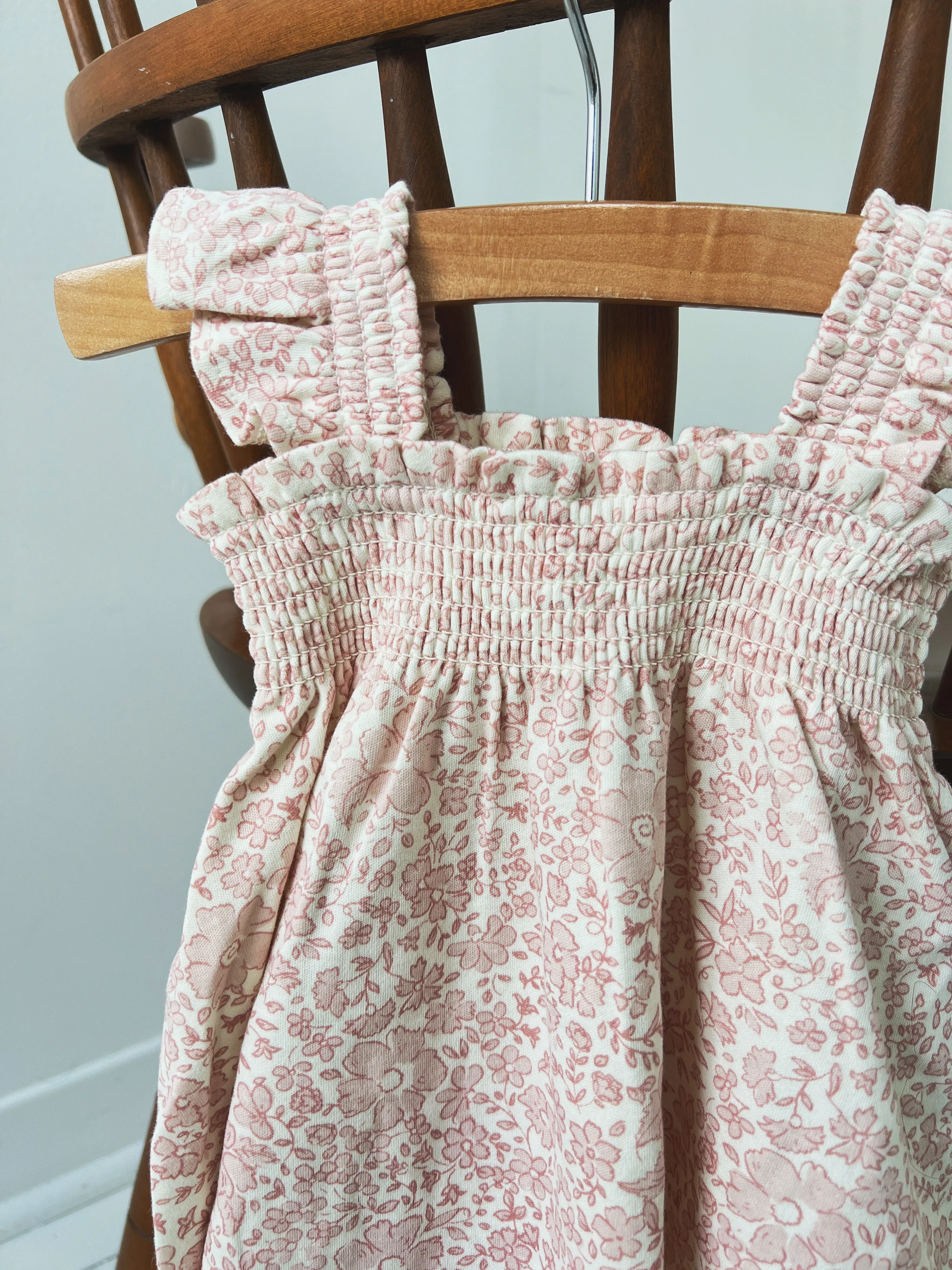 Smocked Jersey Dress