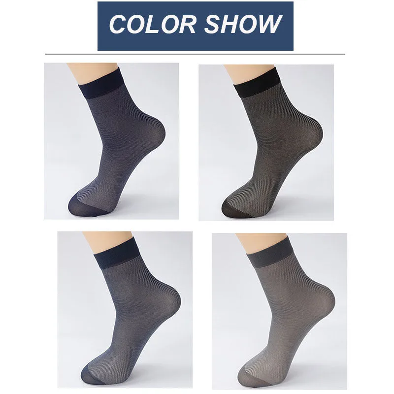 Summer Men Business Medium Tube Stockings