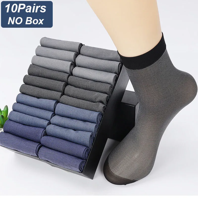 Summer Men Business Medium Tube Stockings