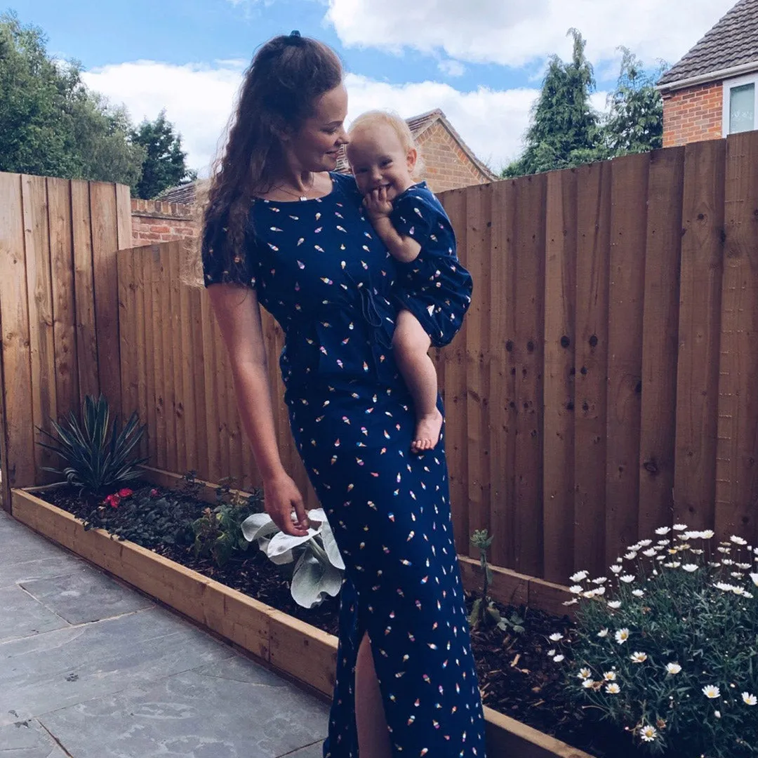 The Izzy Mumma Breastfeeding Dress - Ice Cream Print