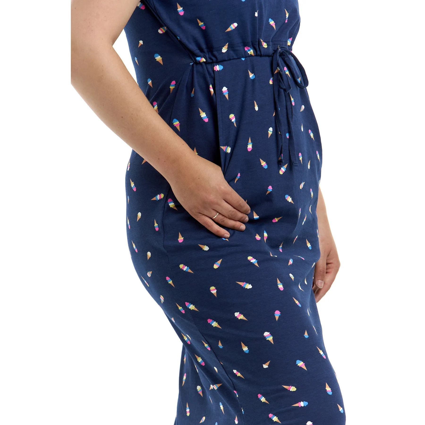 The Izzy Mumma Breastfeeding Dress - Ice Cream Print